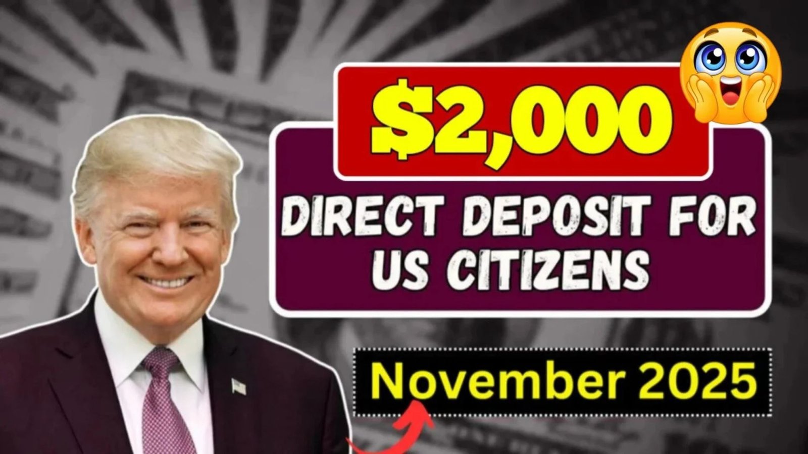 $2,000 Direct Deposit for Everyone In November 2025